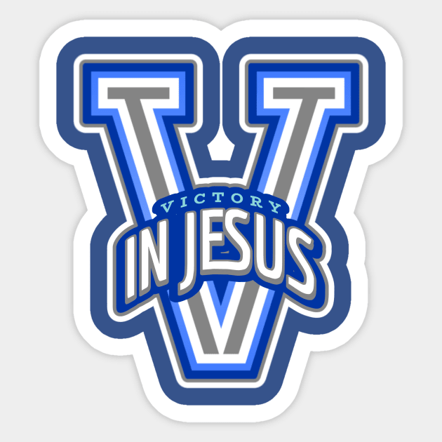 Victory in Jesus - Romans 8:37 Sticker by FTLOG